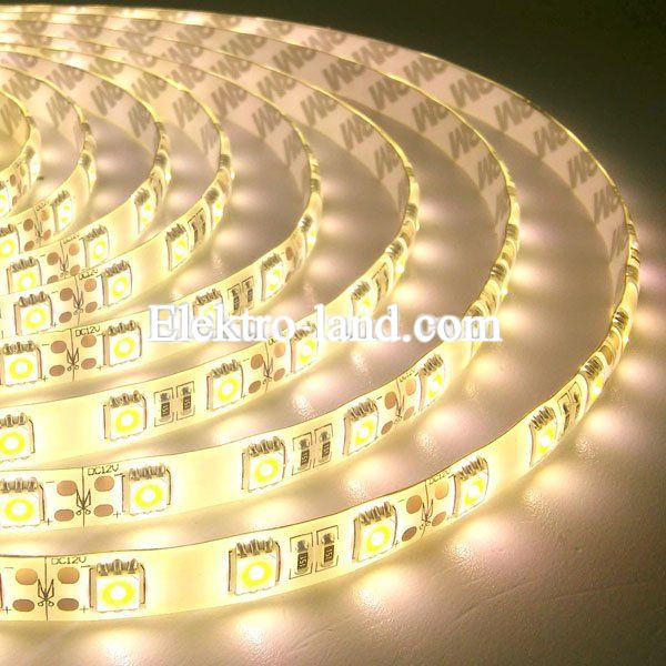 Светодиодная лента B-LED 5050-60 R IP65  теплая белая, герметичная, 1м